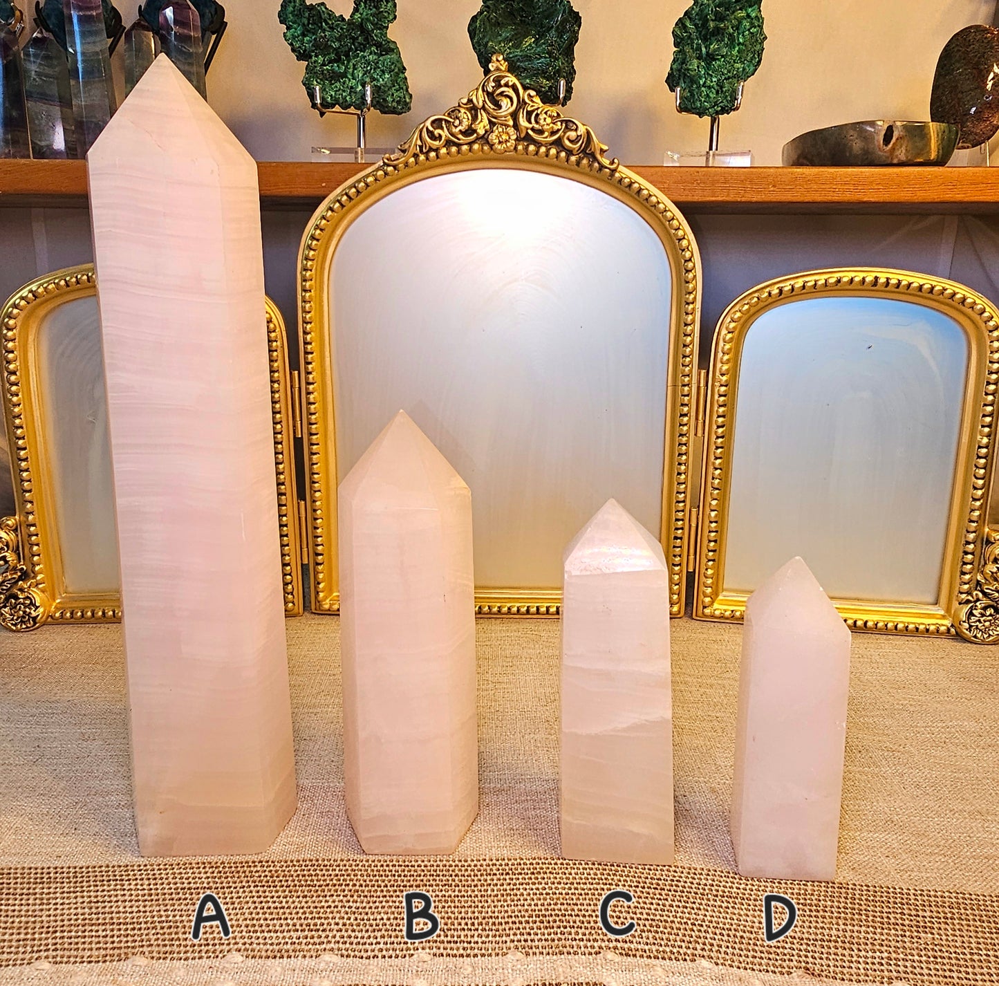 Pink Calcite Towers