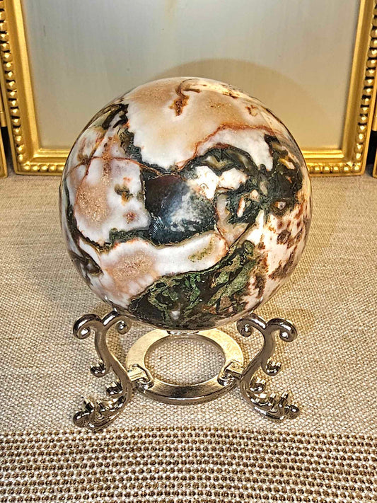 Red Moss Agate Sphere