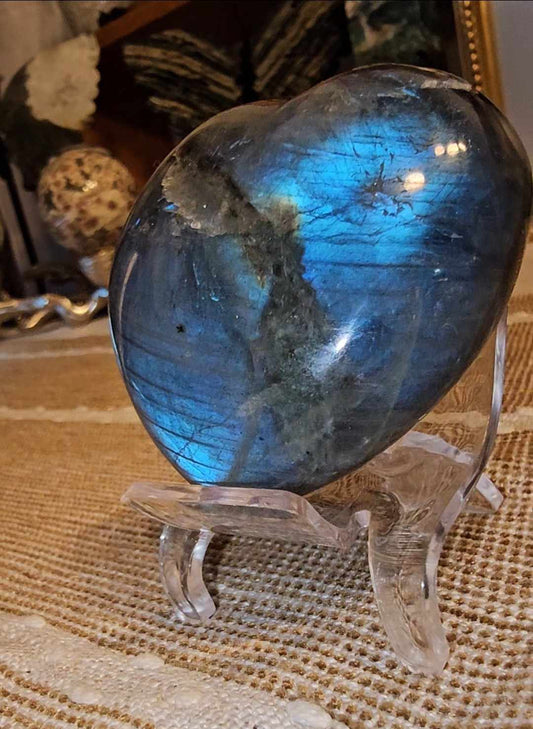 Labradorite Heart