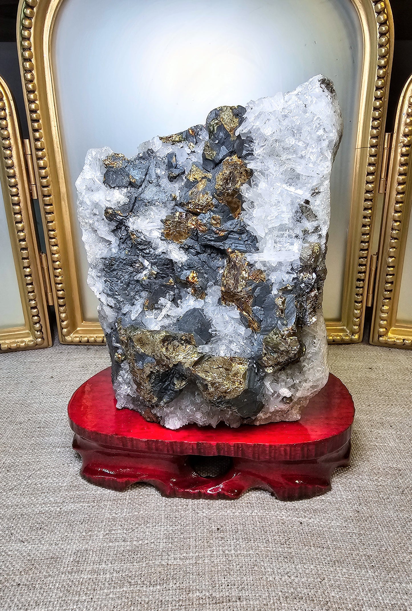 Chalcopyrite Specimen With Base